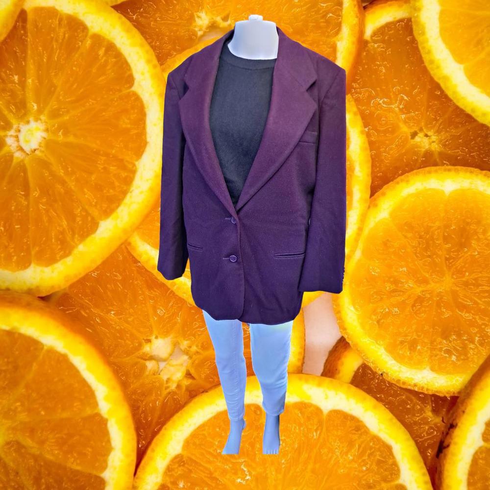 L.L. Bean‎ Purple 2 Button Blazer Size 12P